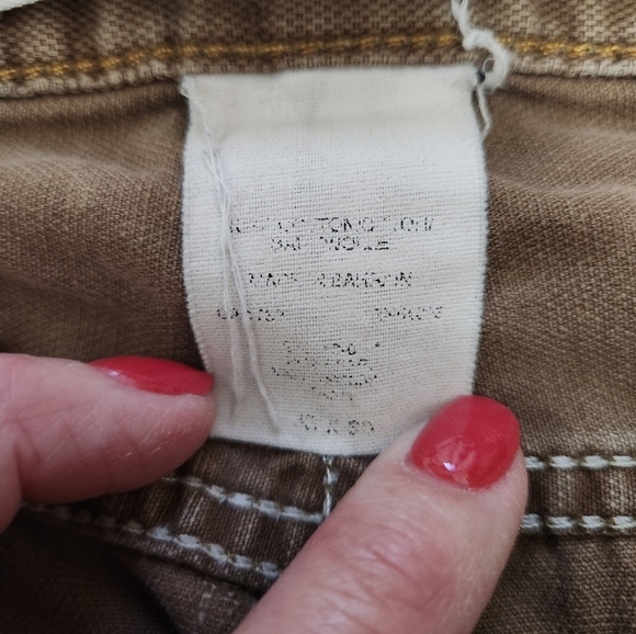 Paint Splattered Thrashed Destroyed Gap Jeans Vintage Grunge Streetwear Brown - Picture 11 of 13